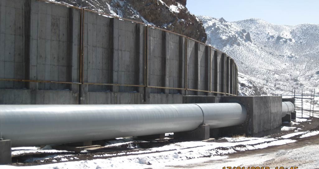 Construction of water Transmission lines, tailings, return water, and concrete water storage tanks