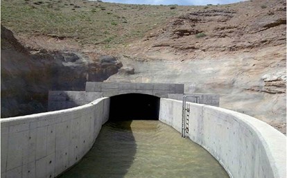 طرح تامین منابع آب شبکه خدافرین از طریق کانال اصلی 