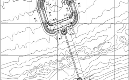 Construction of marine facilities and support for fish farming in cages in Larim